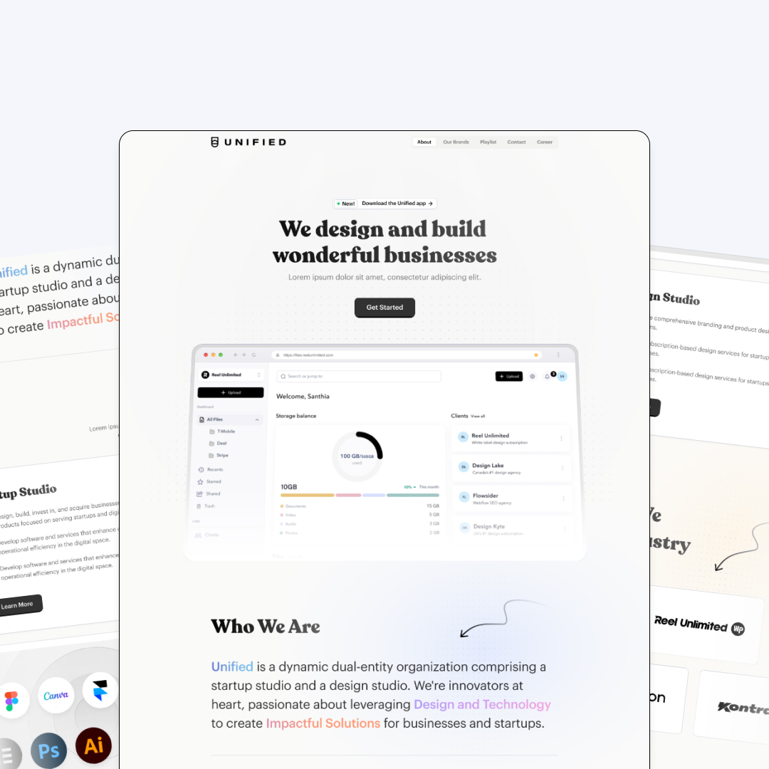 Unified 1 - unlimited graphic design subscription